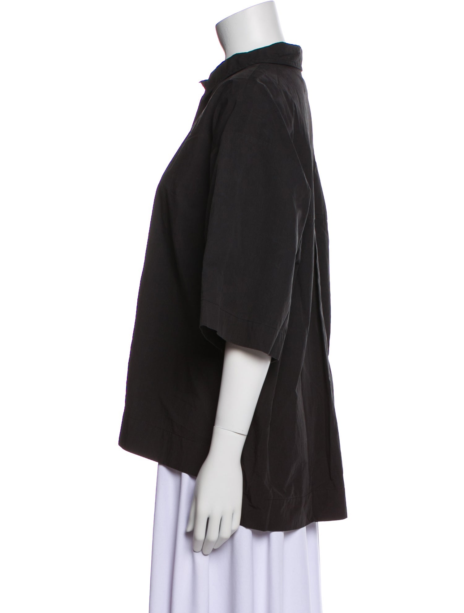 Co. Short Sleeve Button-Up Top