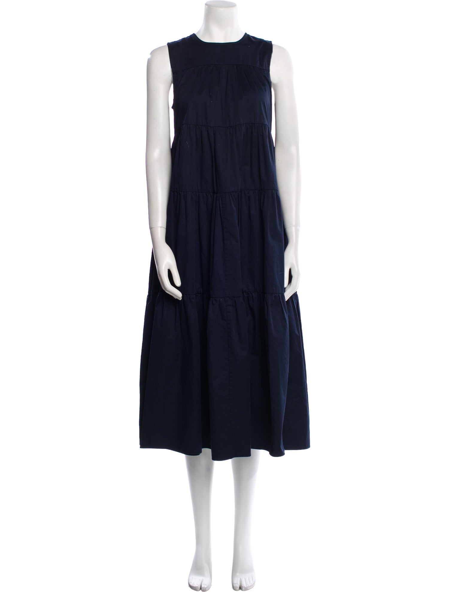 Co. Crew Neck Midi Length Dress