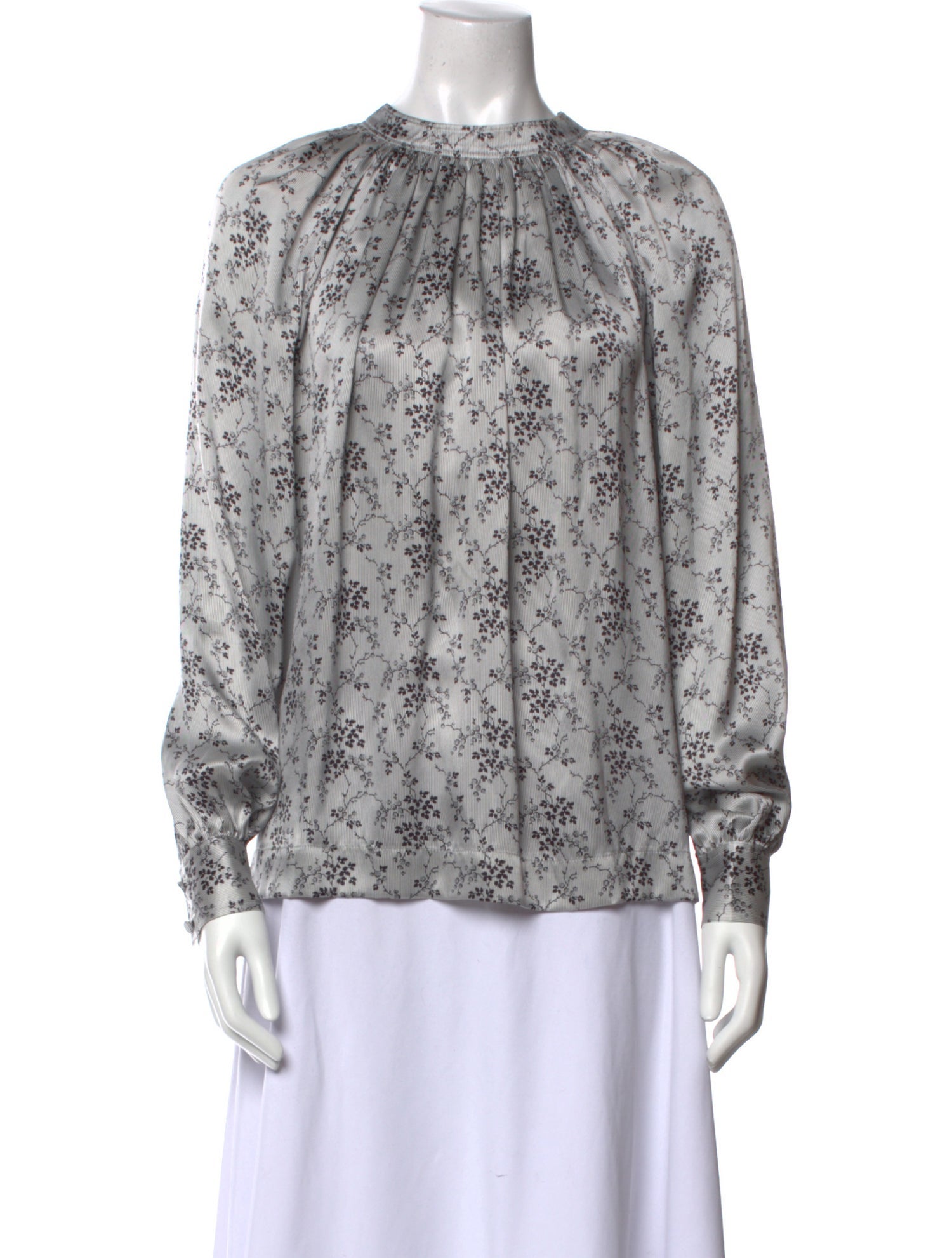 Co. Silk Floral Print Blouse