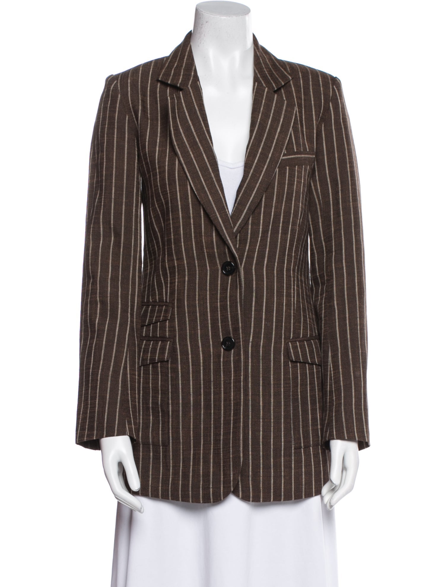 Co. Linen Striped Blazer