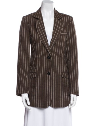 Co. Linen Striped Blazer