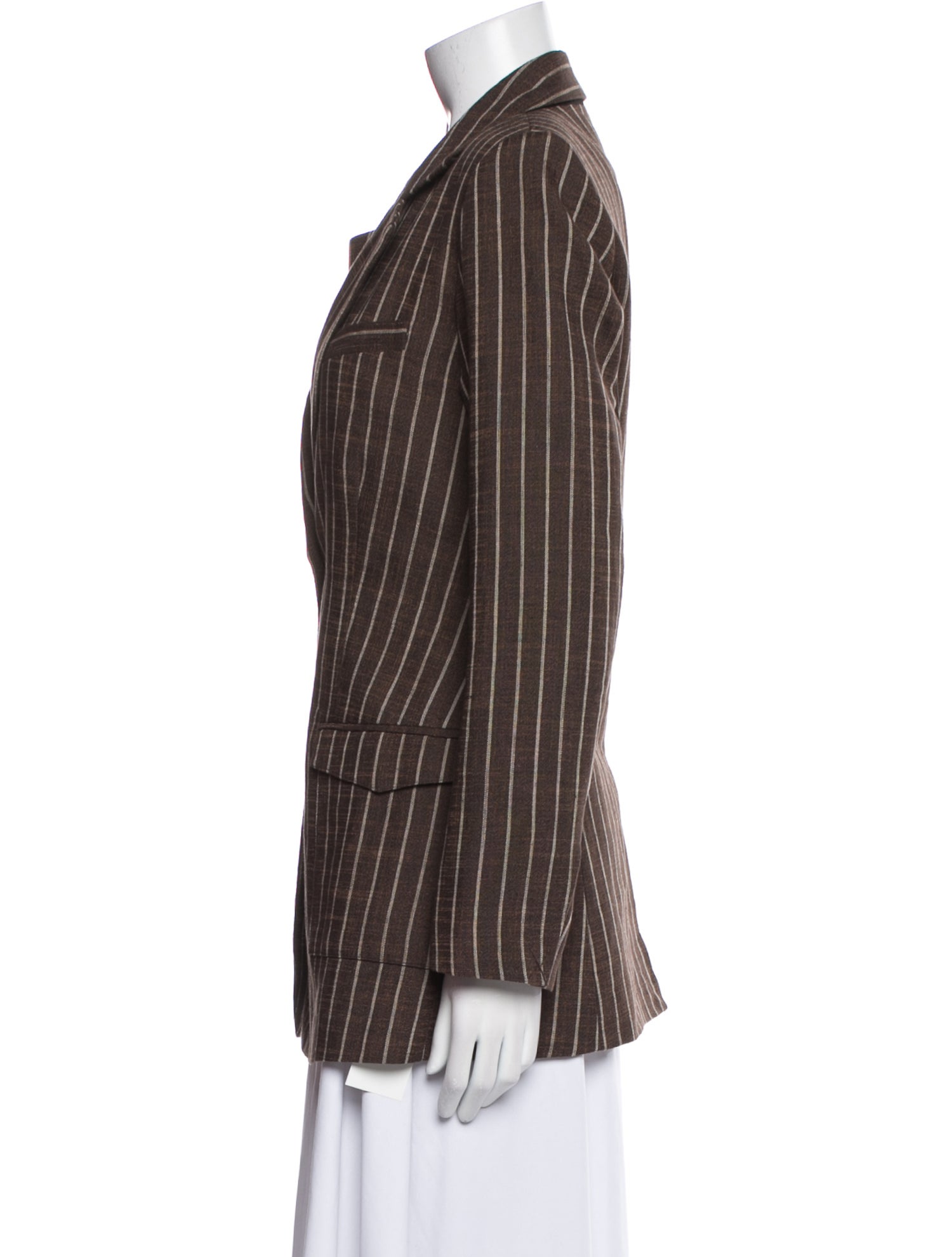 Co. Linen Striped Blazer