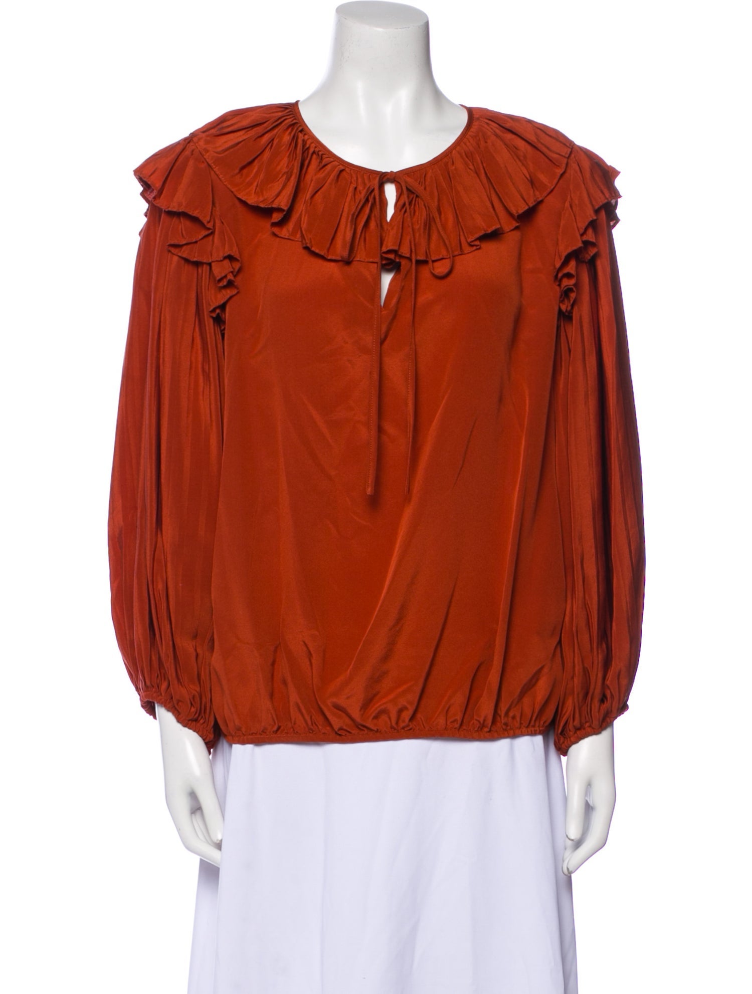 Co. Silk Scoop Neck Blouse