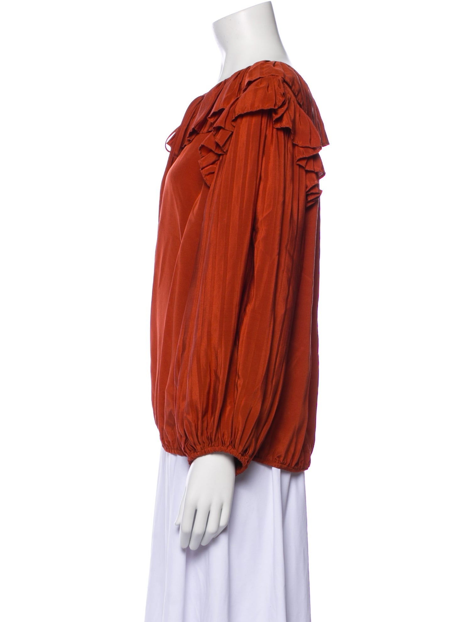 Co. Silk Scoop Neck Blouse