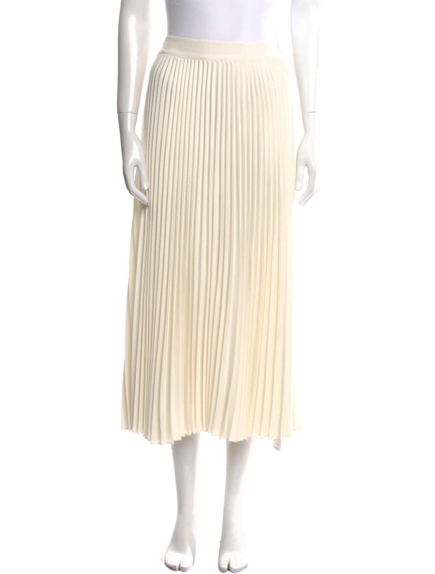 Co. Pleated Accents Midi Length Skirt