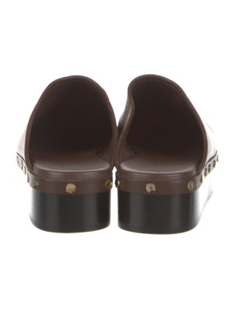 Co. Leather Studded Accents Mules