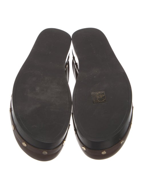 Co. Leather Studded Accents Mules