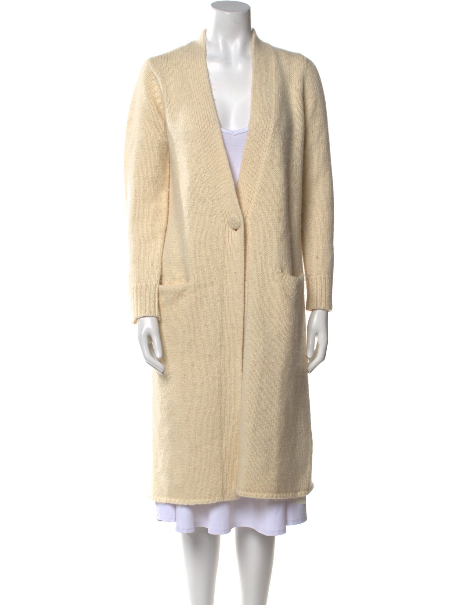 Co. Alpaca Plunge Neckline Sweater