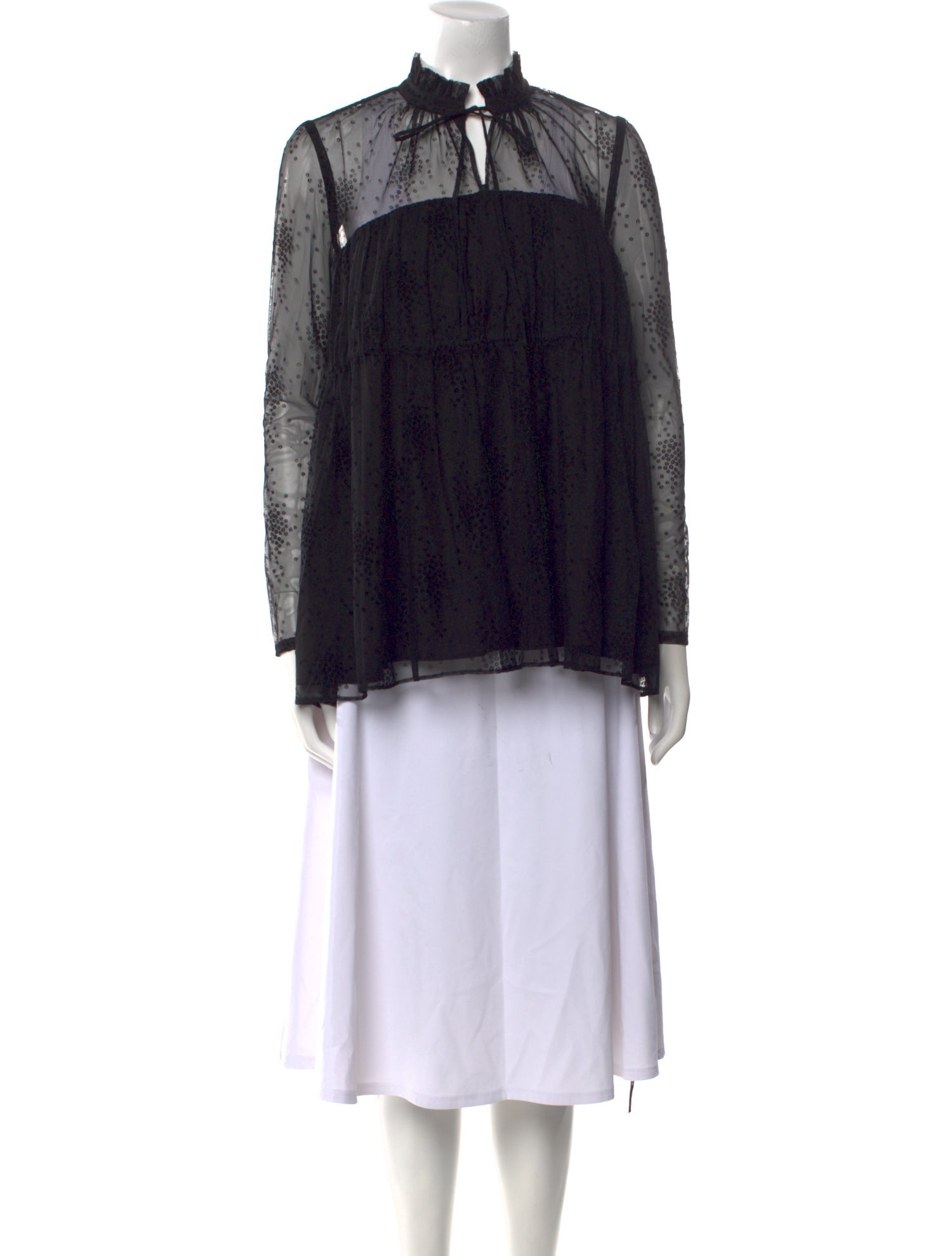 Co. Mock Neck Long Sleeve Tunic