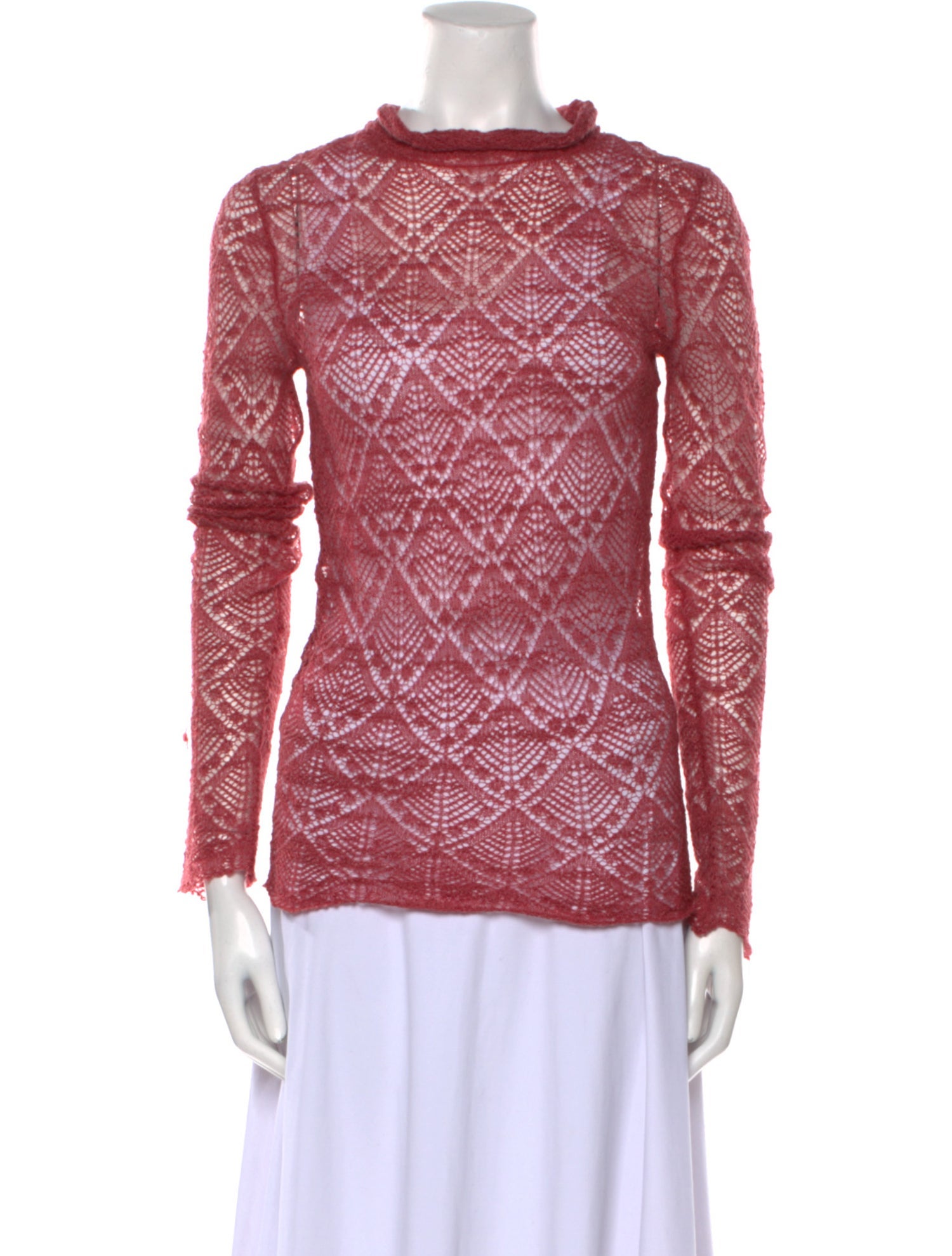 Co. Printed Scoop Neck Sweater