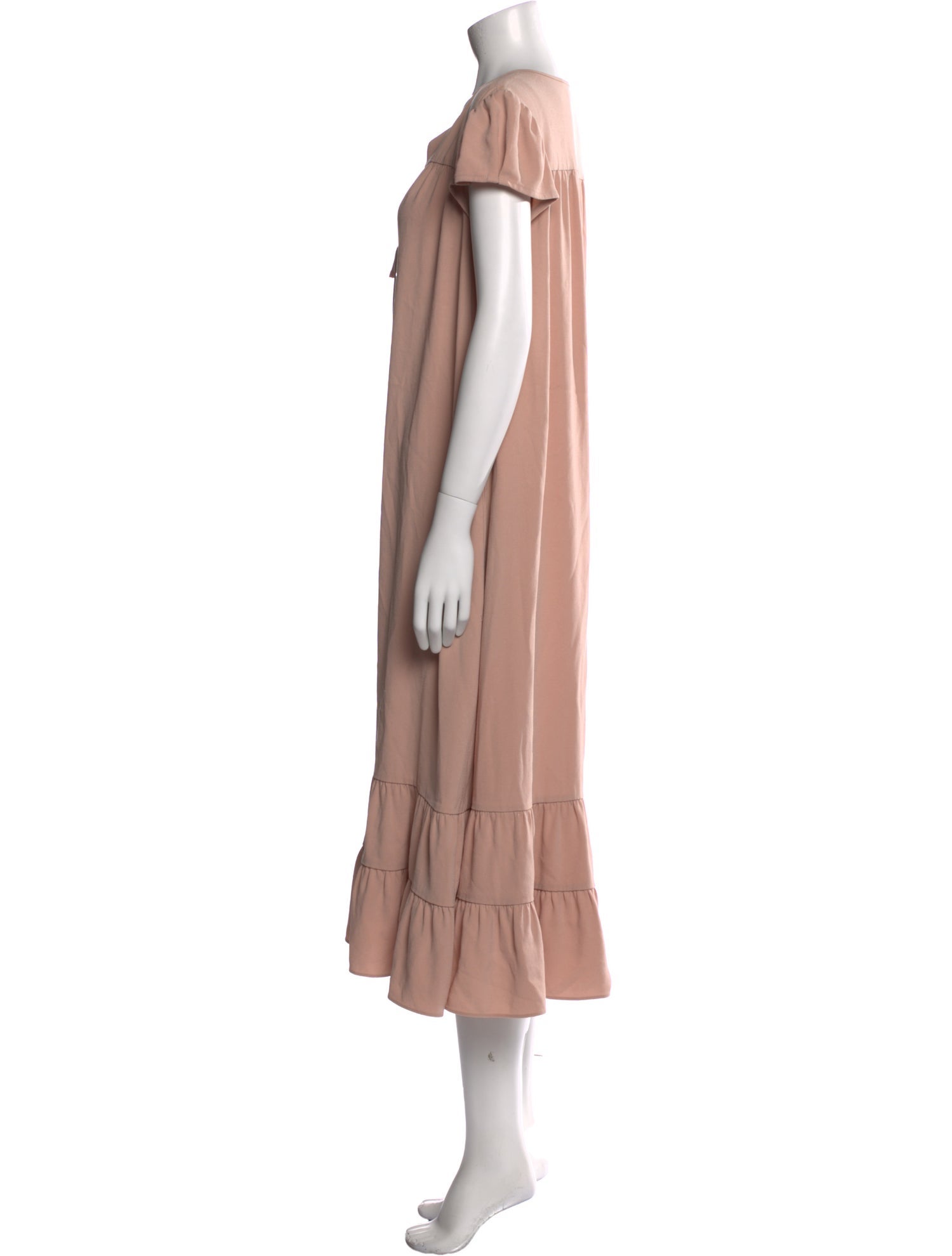 Co. V-Neck Midi Length Dress