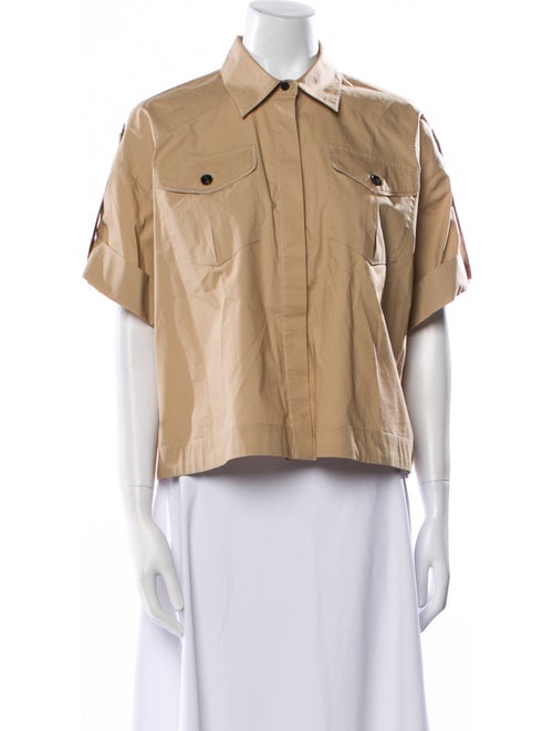 Co. Short Sleeve Button-Up Top