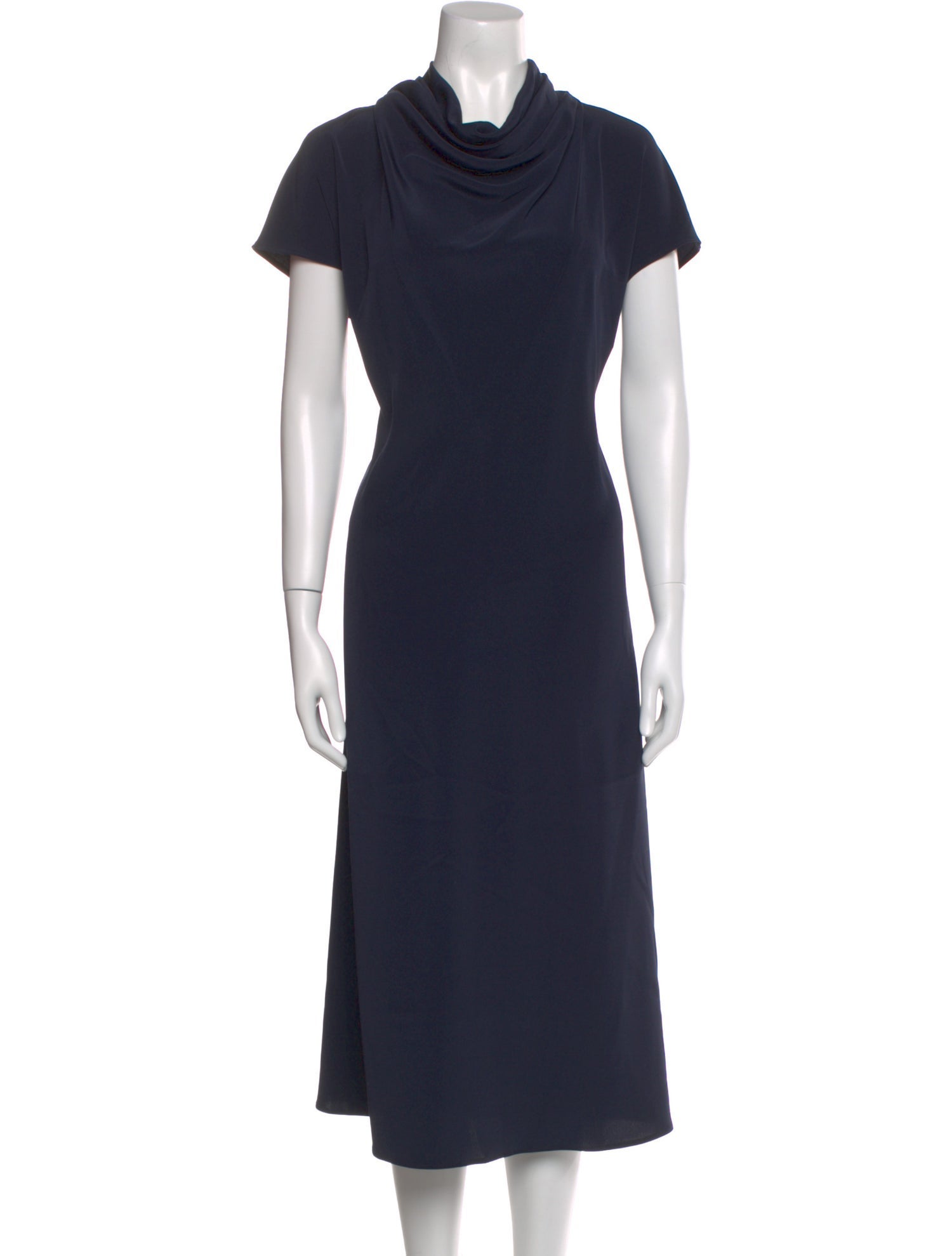 Co. Cowl Neck Midi Length Dress