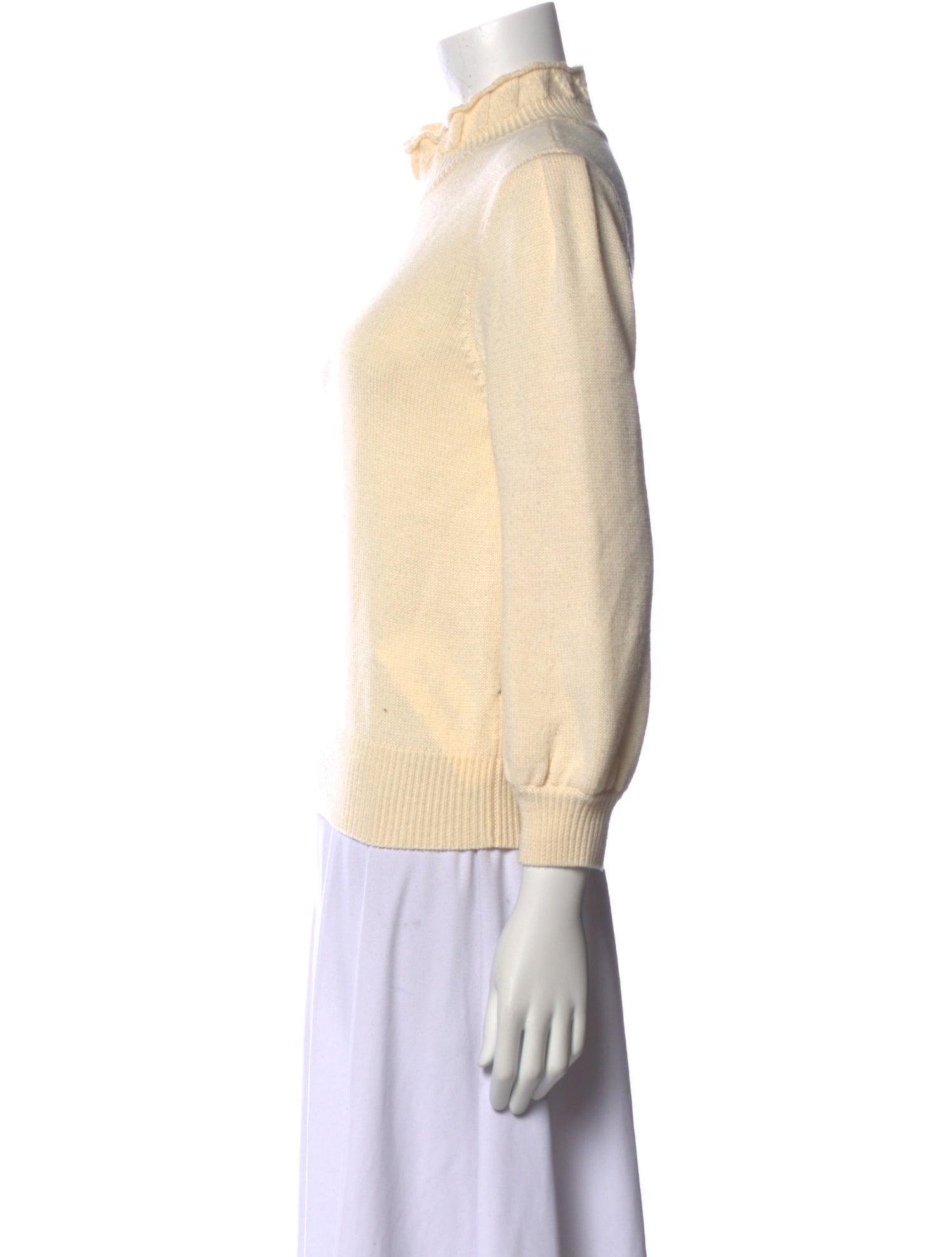 Co. Merino Wool Mock Neck Sweatshirt