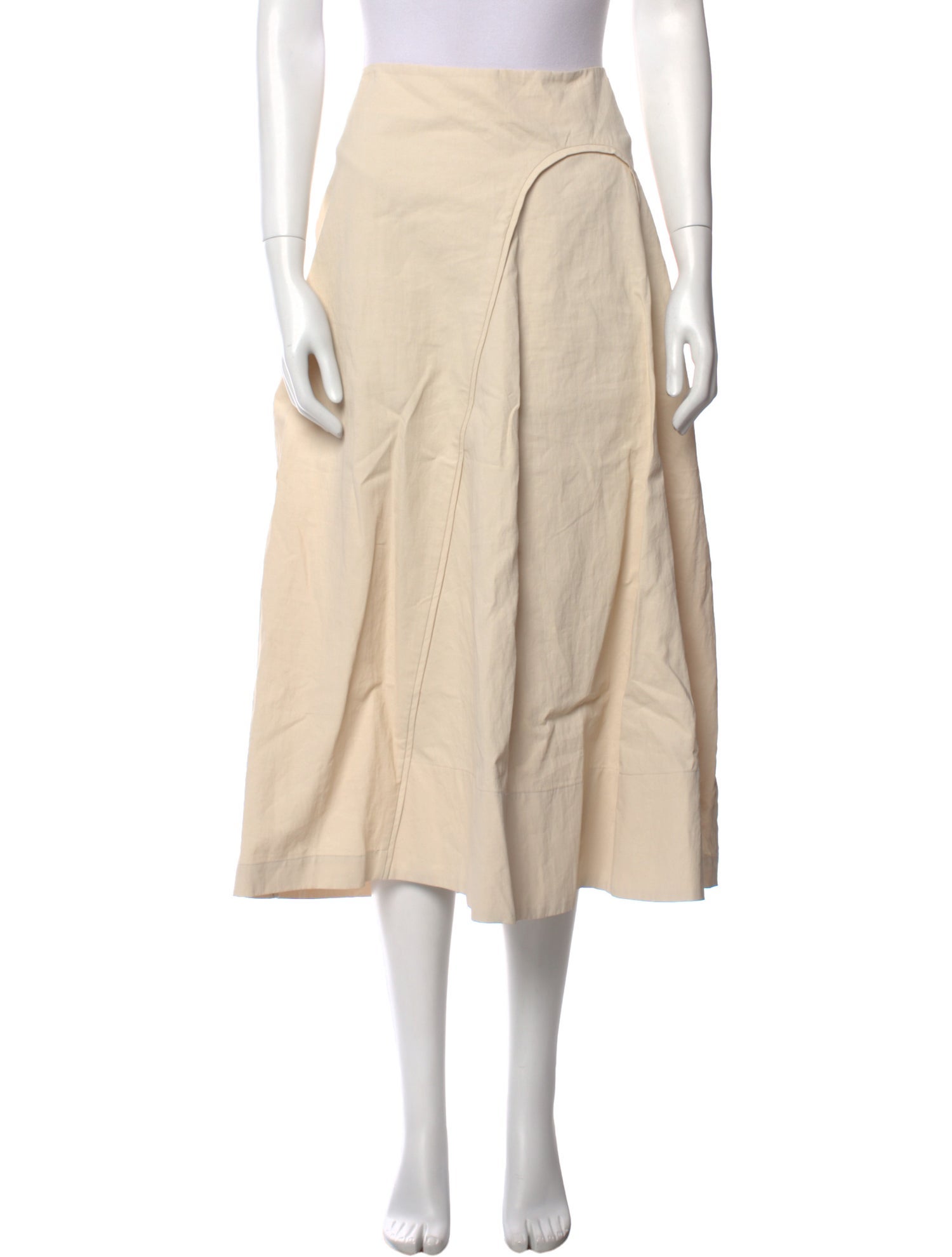 Co. Linen Midi Length Skirt