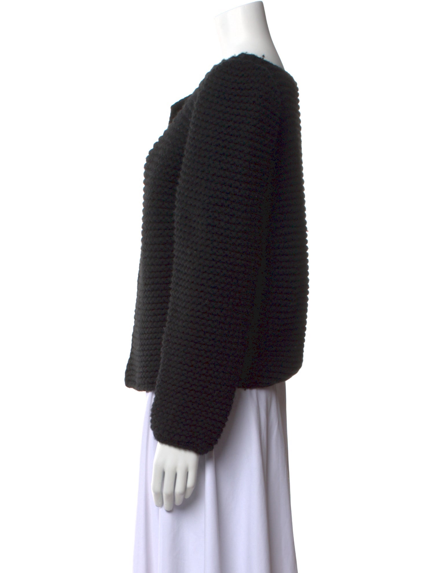 Co. Merino Wool Open Front Sweater