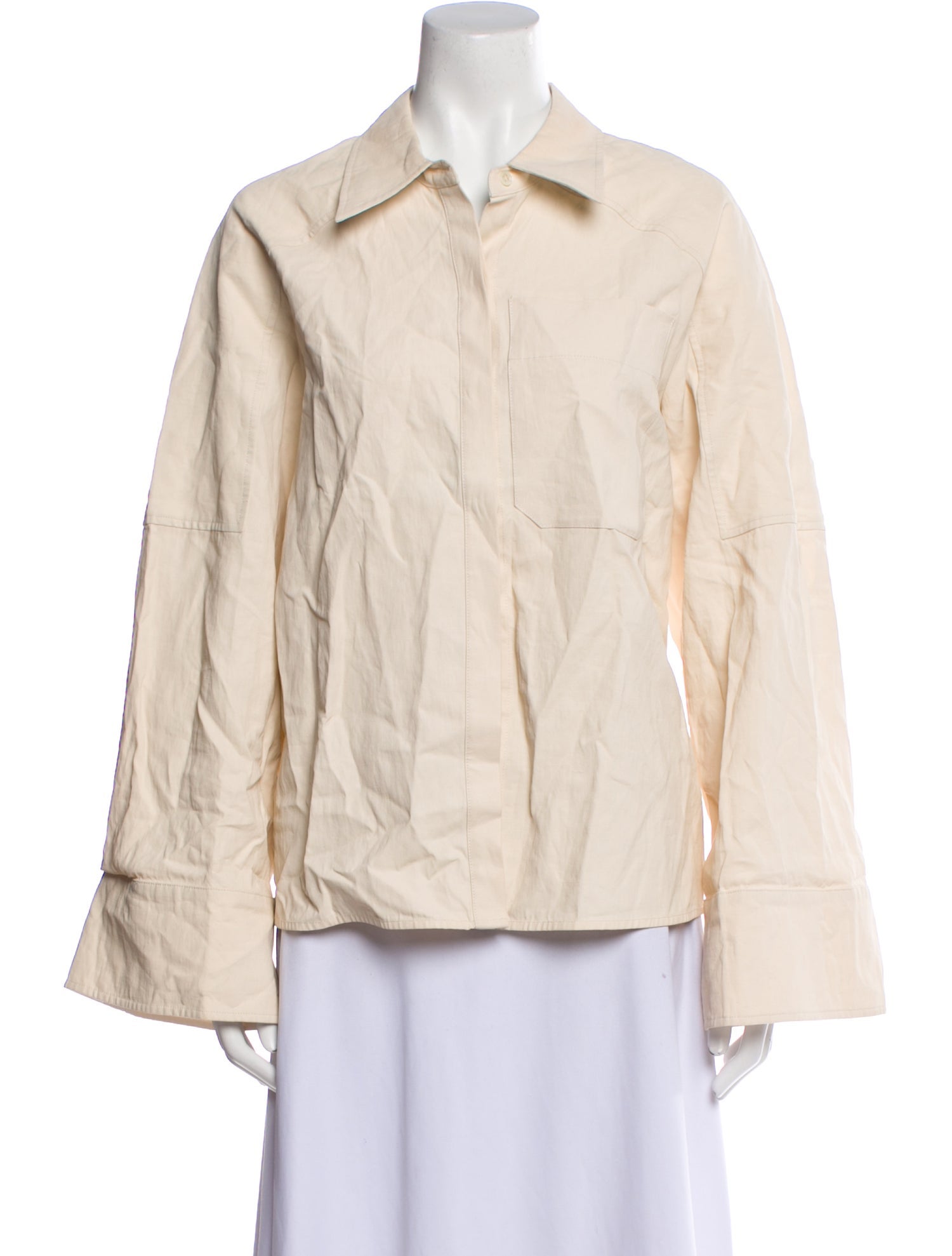 Co. Linen Long Sleeve Button-Up Top