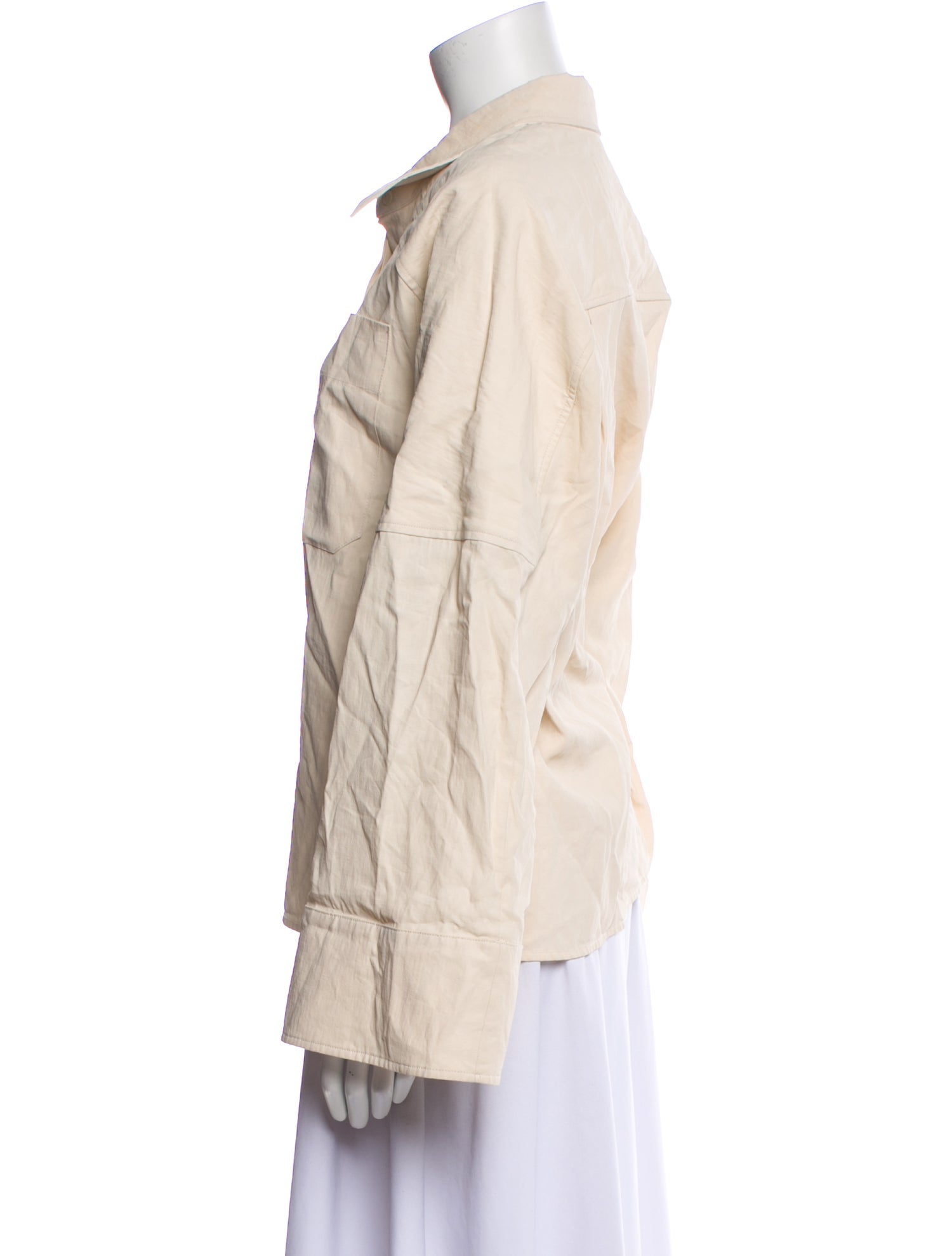 Co. Linen Long Sleeve Button-Up Top