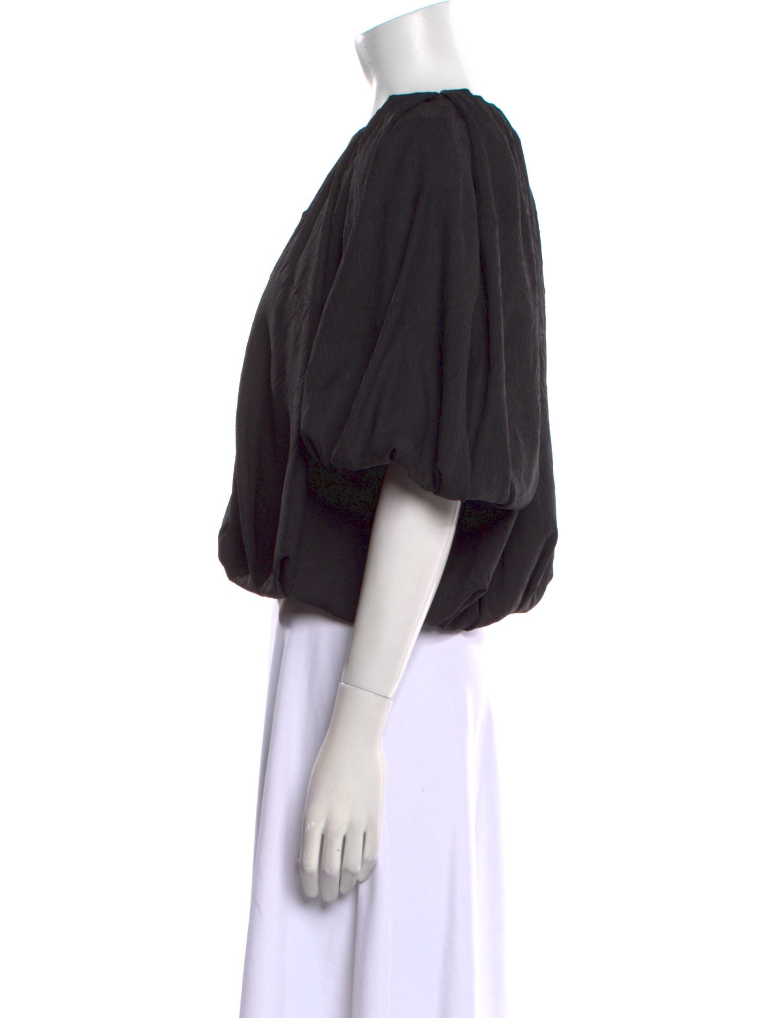 Co. Scoop Neck Three-Quarter Sleeve Crop Top