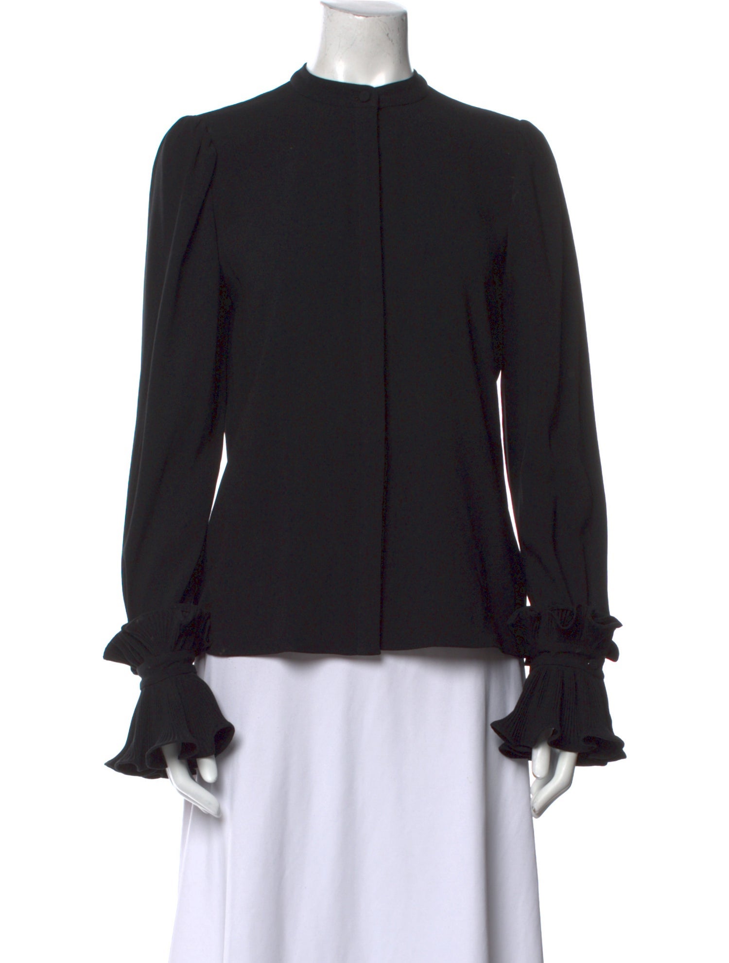 Co. Mock Neck Long Sleeve Blouse