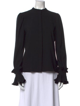 Co. Mock Neck Long Sleeve Blouse