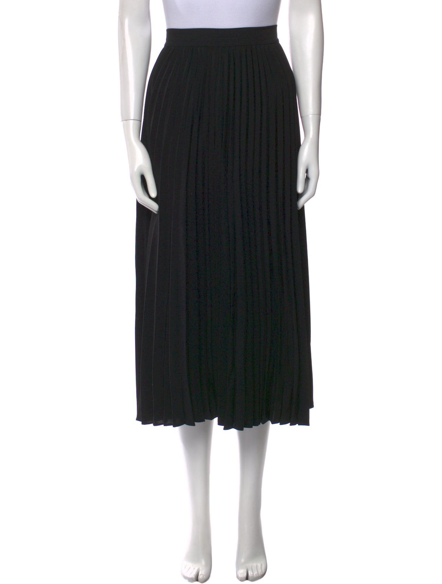 Co. Pleated Accents Midi Length Skirt