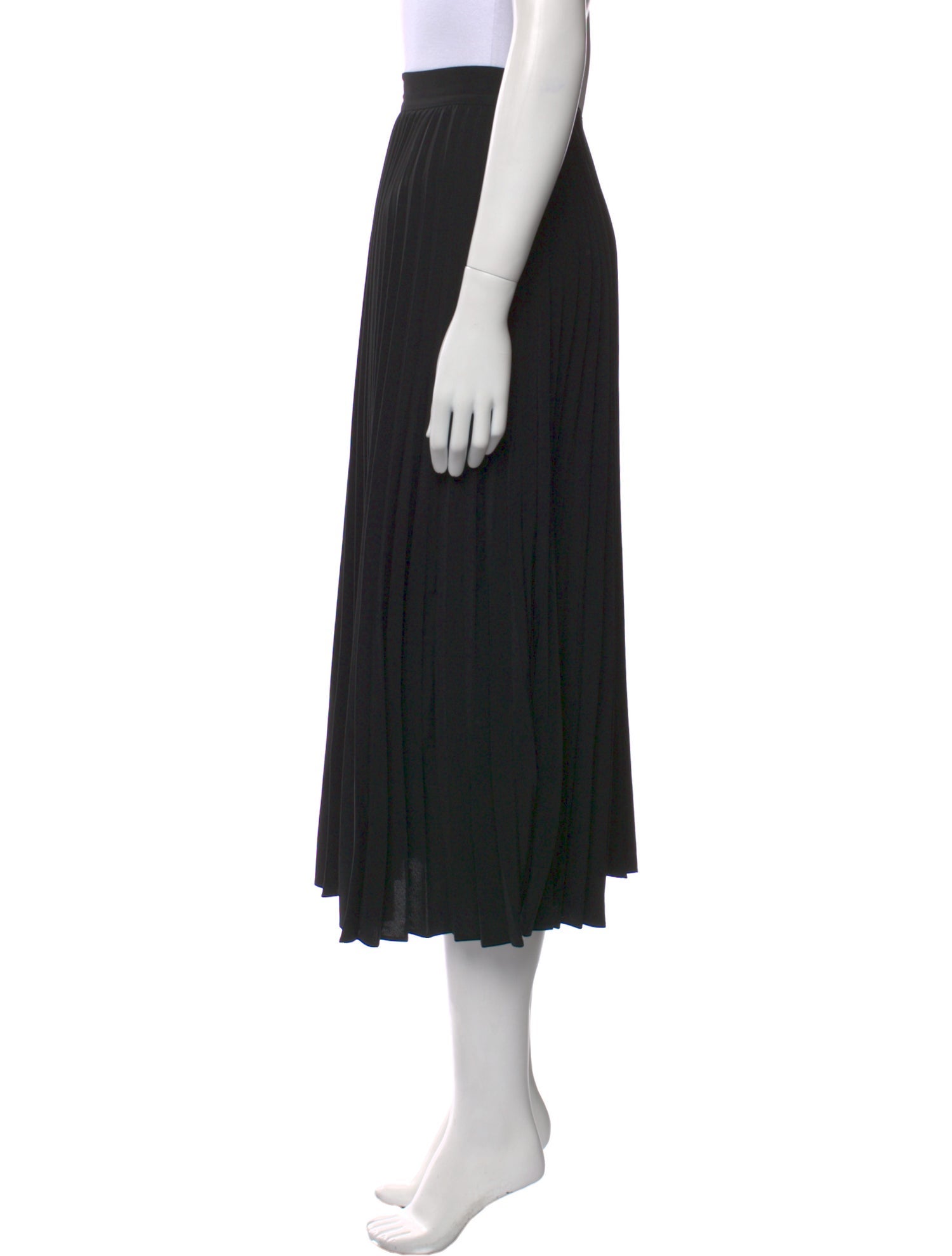 Co. Pleated Accents Midi Length Skirt