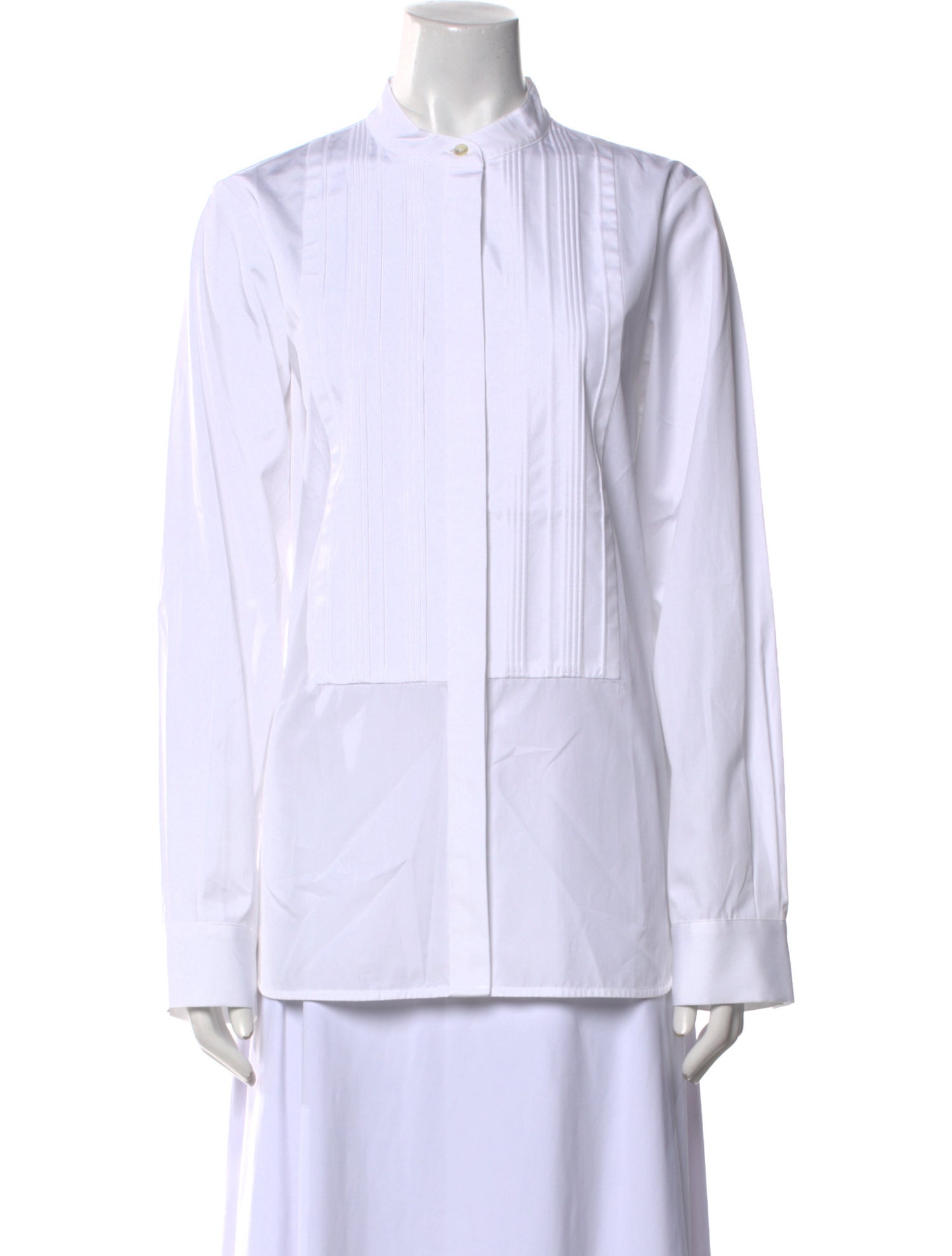 Co. Mock Neck Long Sleeve Button-Up Top w/ Tags