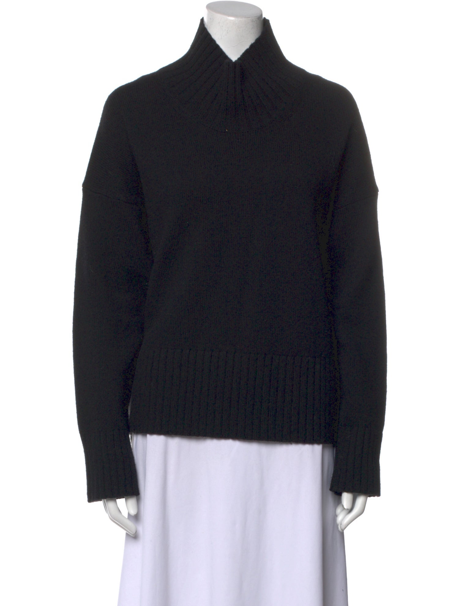 Co. Wool Mock Neck Sweater