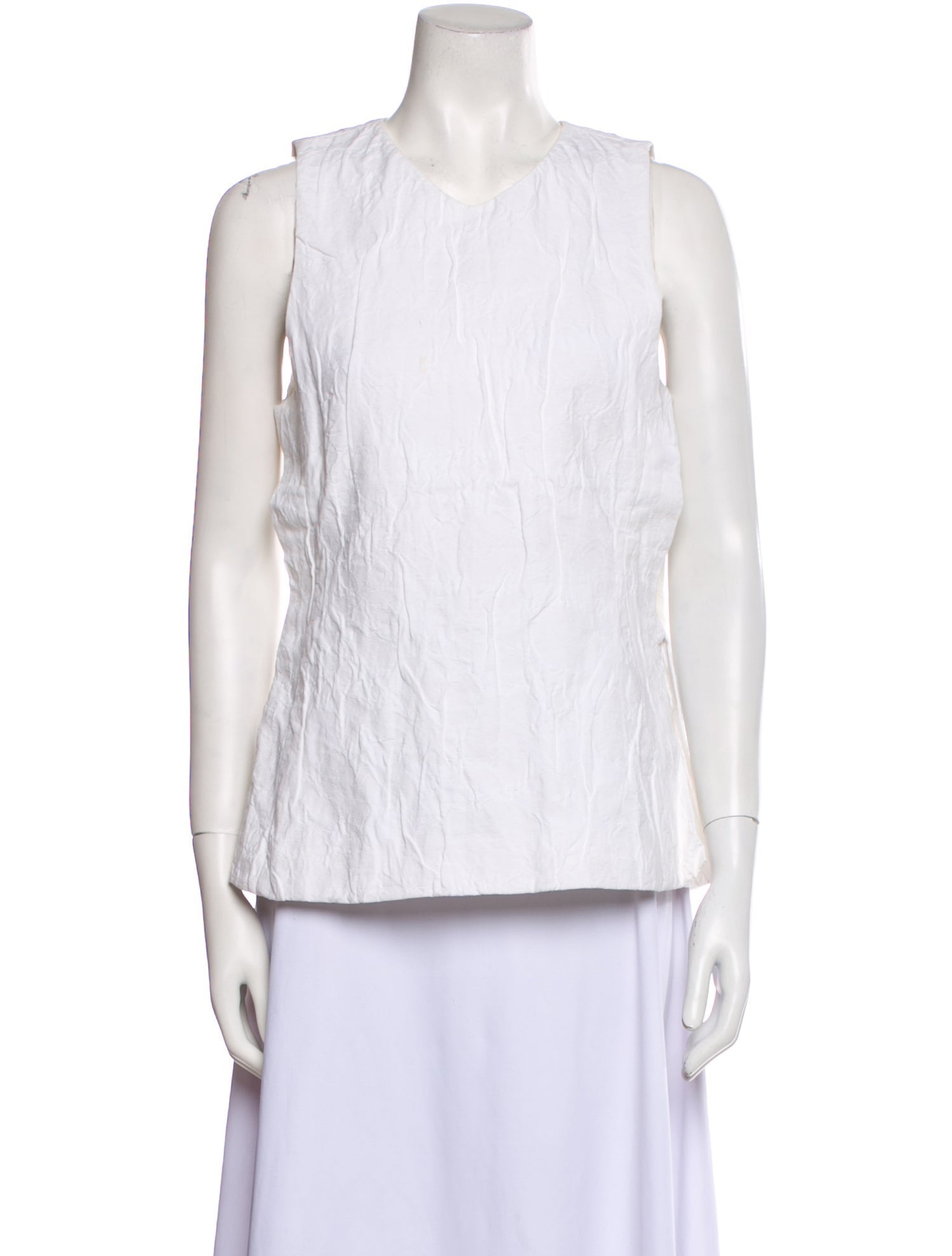 Co. Crew Neck Sleeveless Top