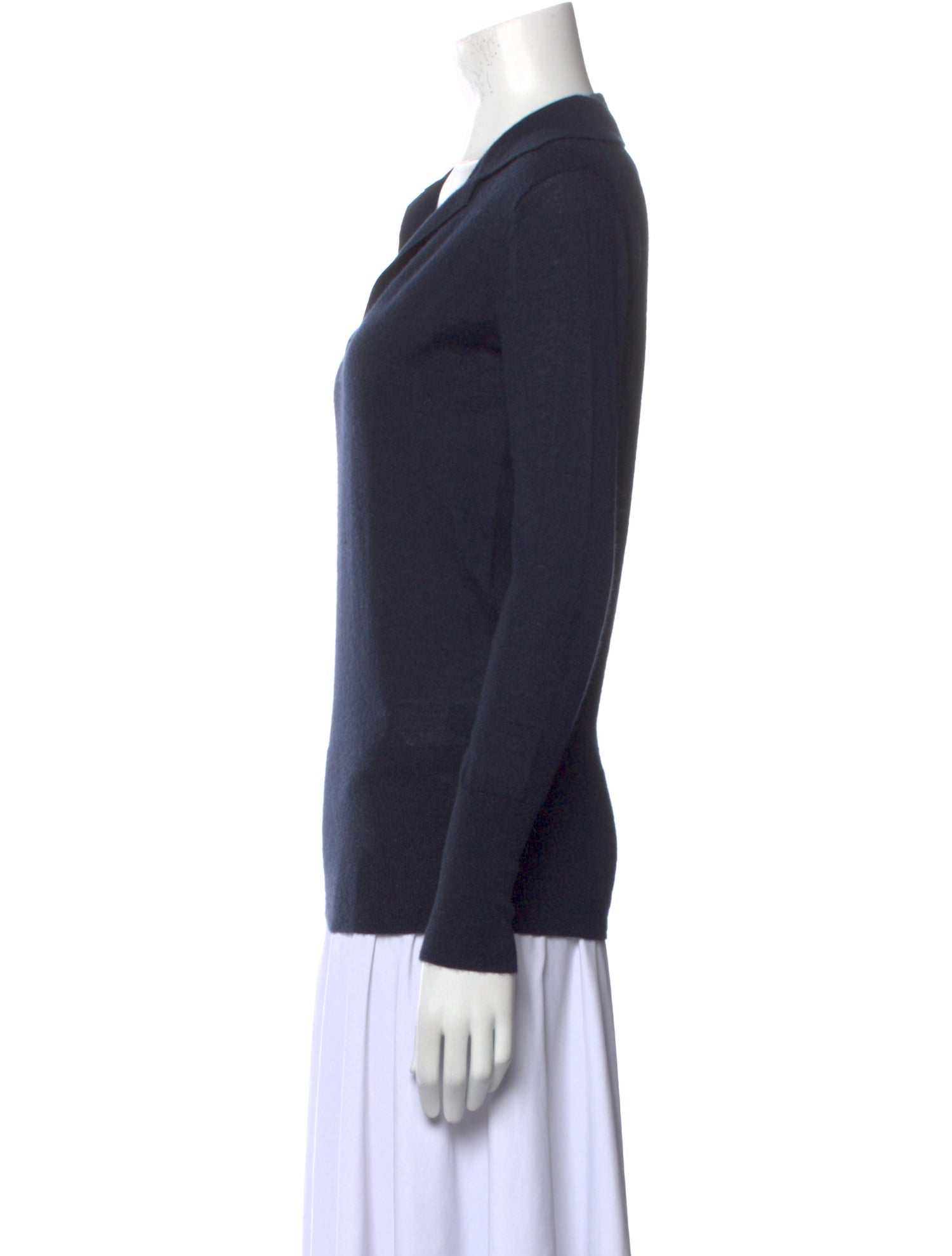Co. Cashmere V-Neck Sweatshirt
