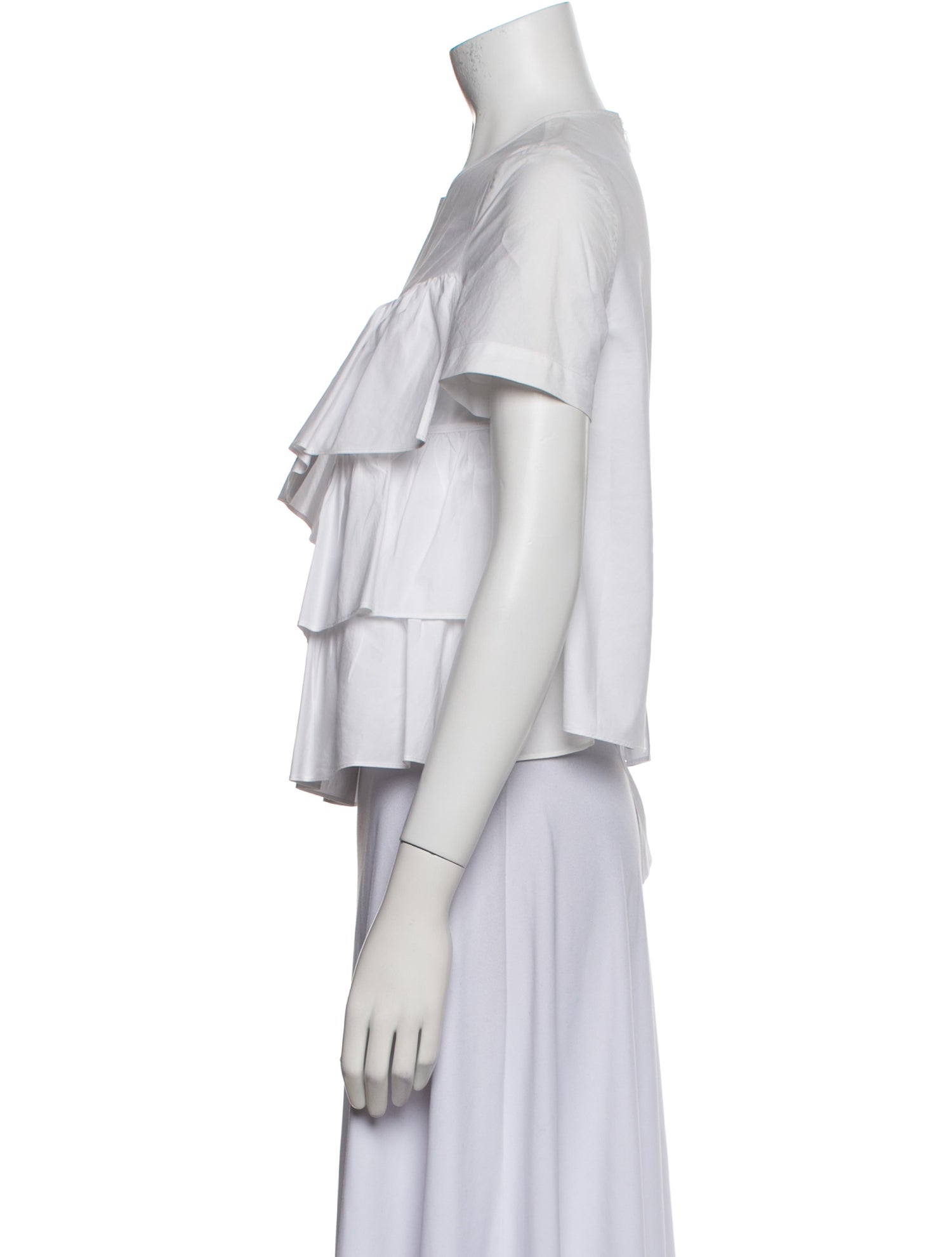 Co. Crew Neck Short Sleeve Blouse