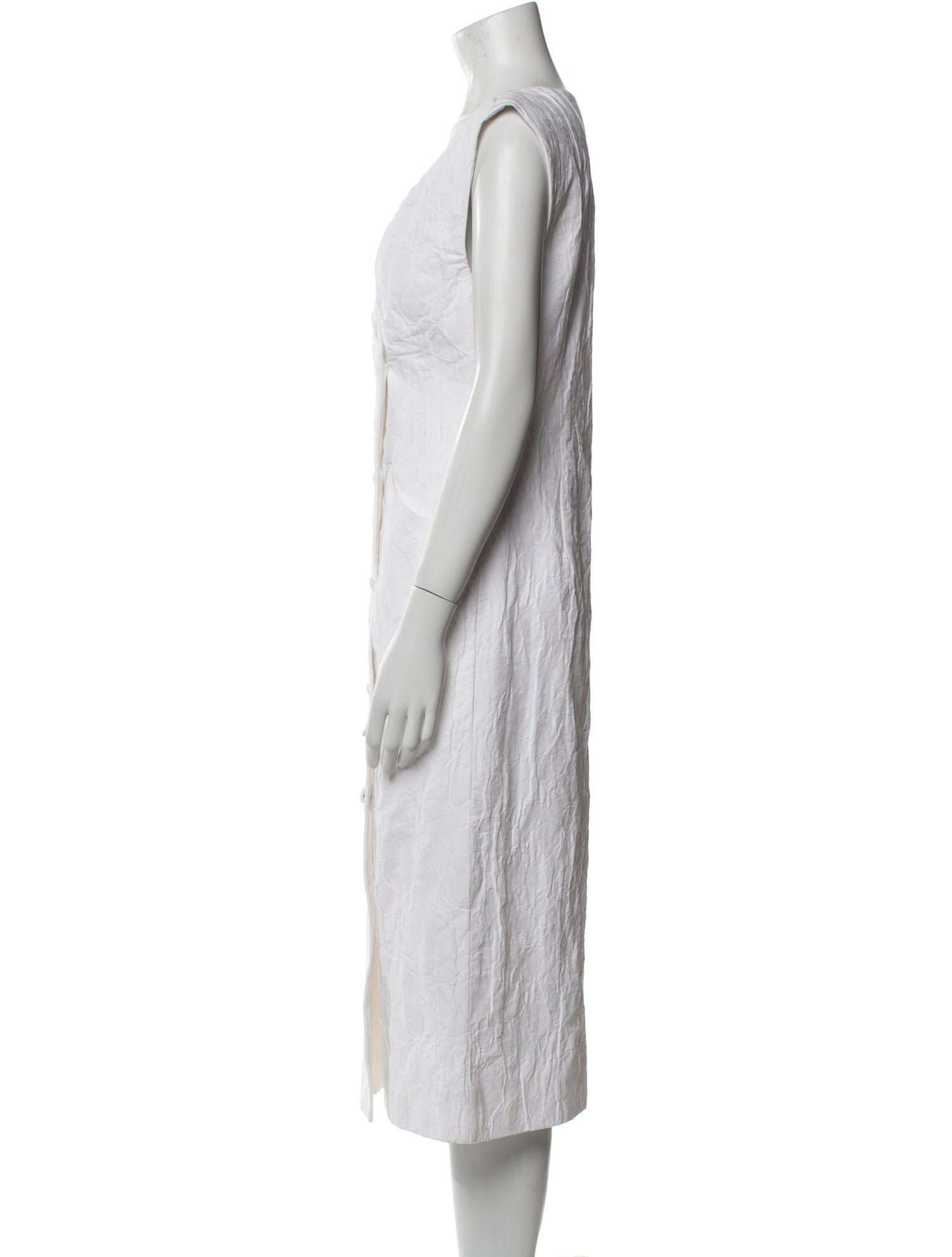 Co. V-Neck Midi Length Dress