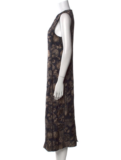 Co. Printed Midi Length Dress