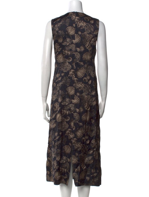 Co. Printed Midi Length Dress