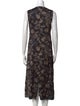 Co. Printed Midi Length Dress