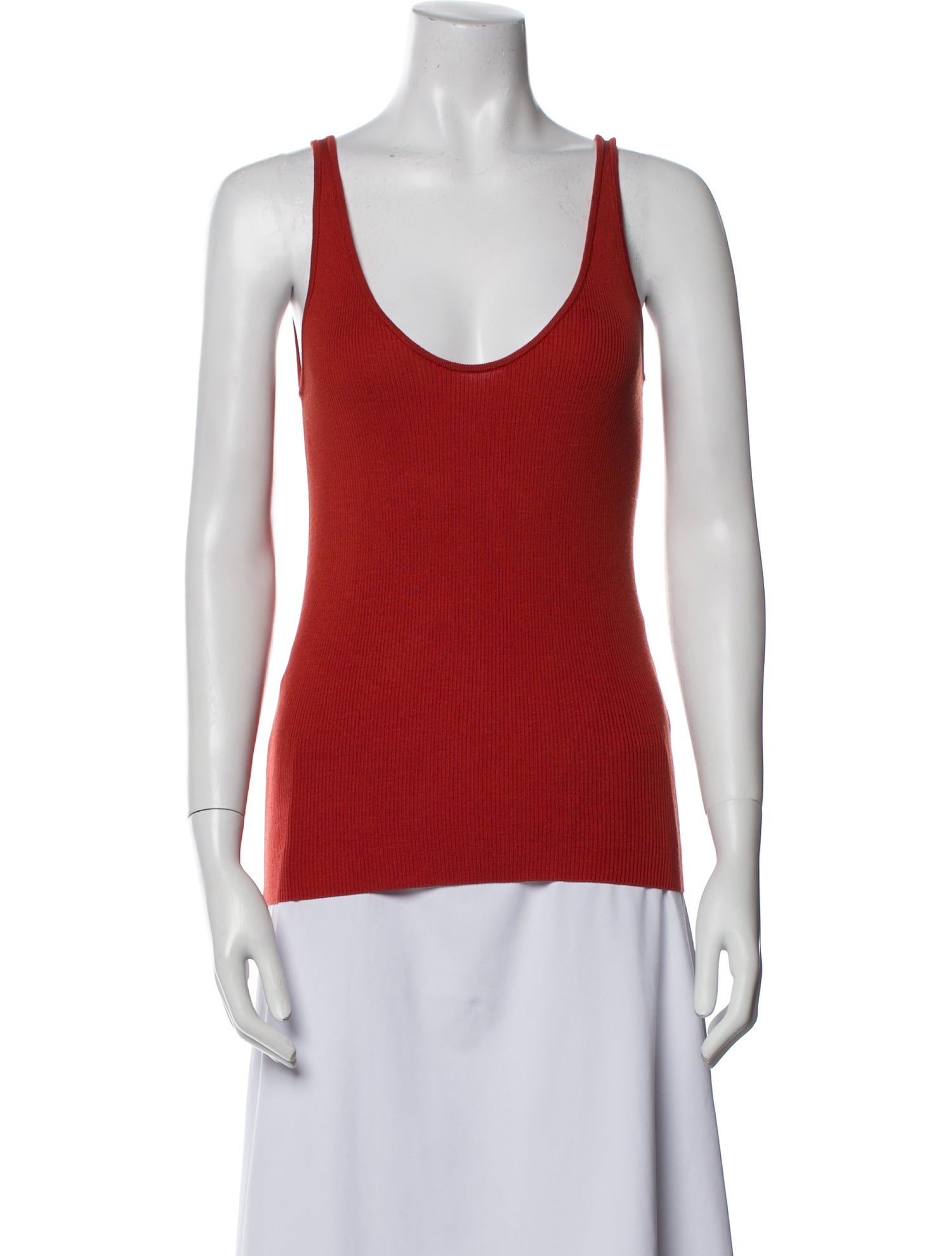 Co. Silk Scoop Neck Top