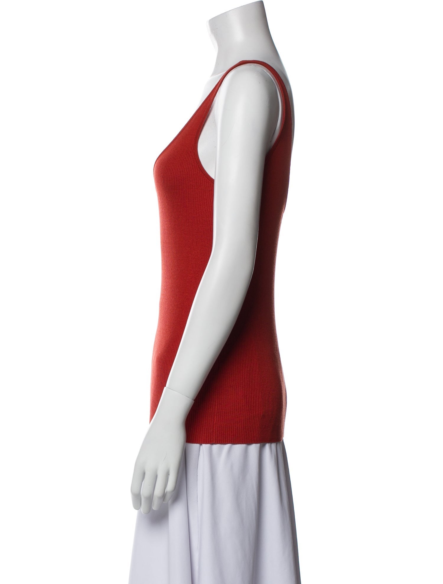 Co. Silk Scoop Neck Top