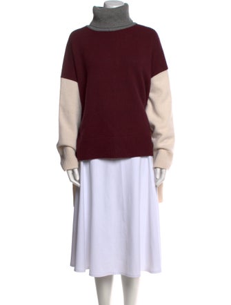 Co. Wool Colorblock Pattern Sweater