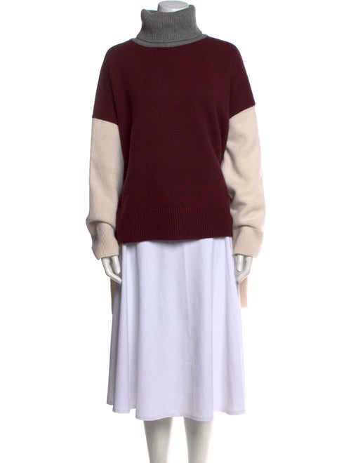 Co. Wool Colorblock Pattern Sweater