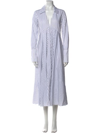 Co. Striped Long Dress