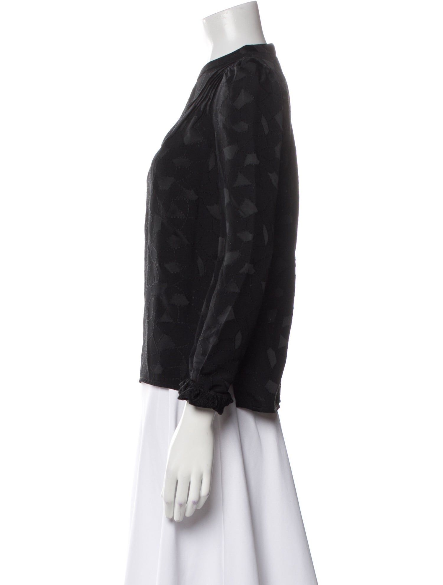 Co. Crew Neck Three-Quarter Sleeve Blouse