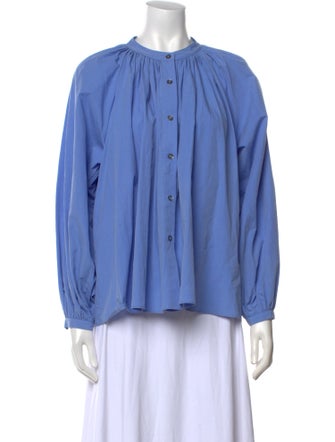 Co. Mock Neck Long Sleeve Blouse