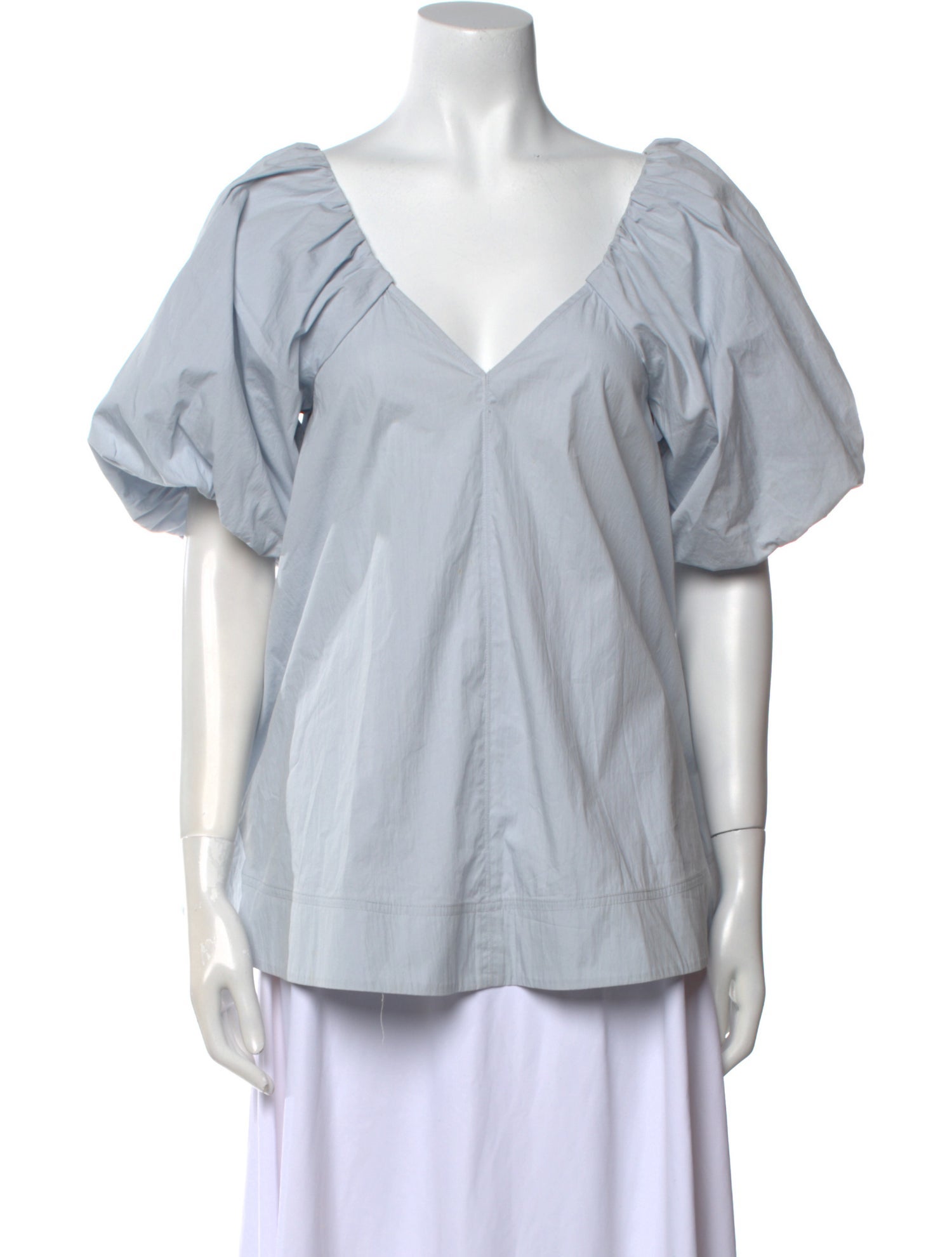 Co. V-Neck Short Sleeve Blouse