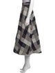 Co. Plaid Print Midi Length Skirt
