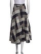 Co. Plaid Print Midi Length Skirt