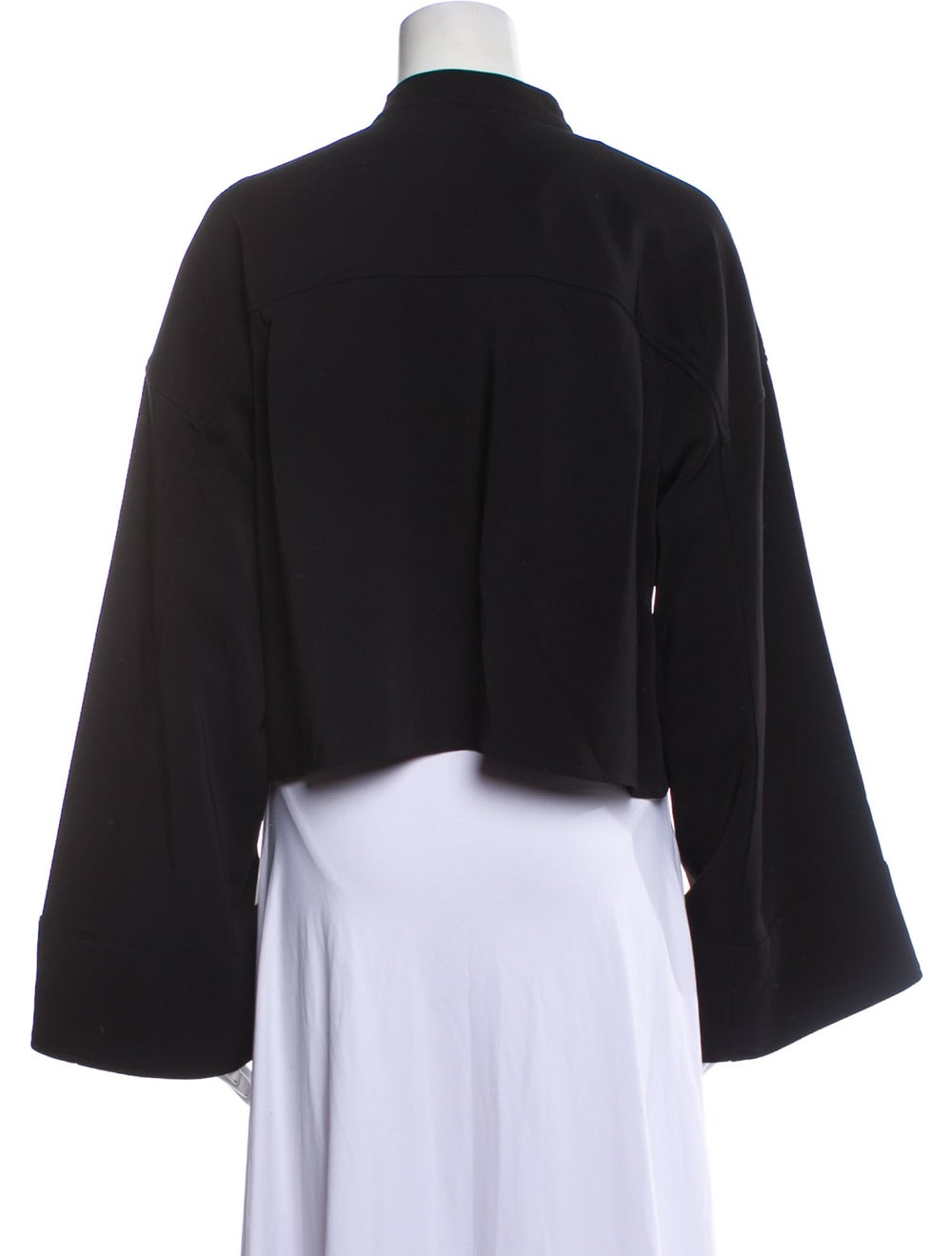 Co. Co. Jacket Blue Stand Collar Patch Pockets & - image 3