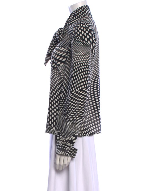 Co. Silk Printed Button-Up Top