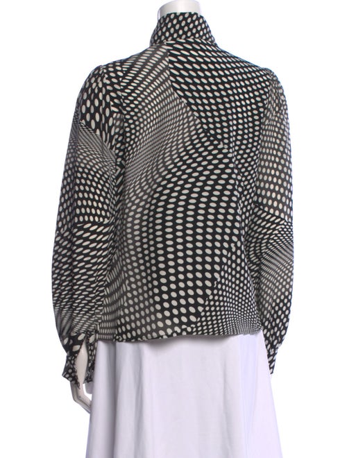 Co. Silk Printed Button-Up Top