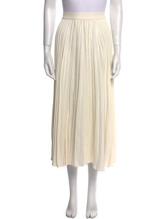 Co. Pleated Accents Midi Length Skirt